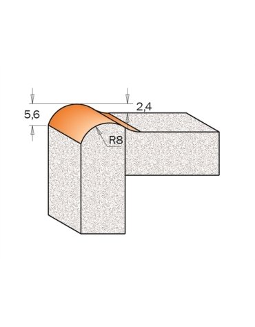 Fraises pour usiner les bords sur matériaux composites