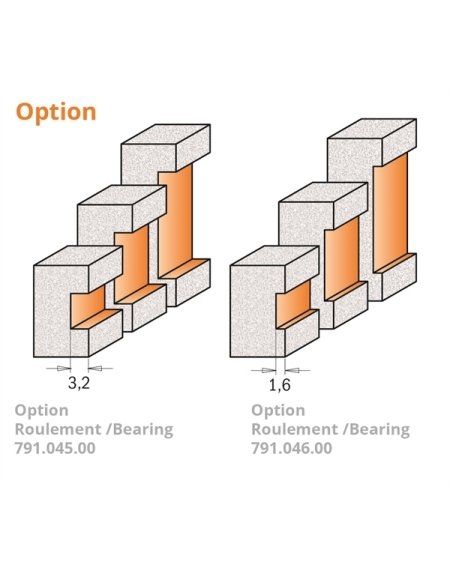 Frese per scanalature composite in materiali compositi Punte di CMT