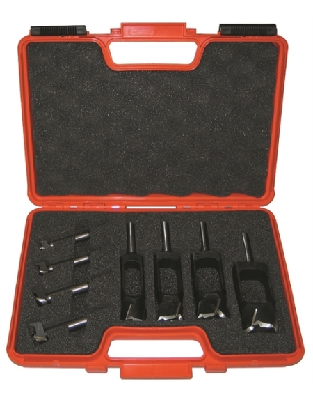 Estuches de 8 brocas para tapones y bisagras