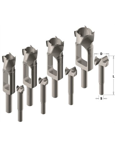 Set di punte per trapano a spina e sagoma in Punte per trapano a spina di CMT