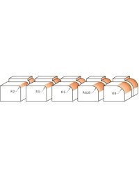 Frese a quarto di tondo con inserti reversibili in punte per filetti/quarto di tondo di CMT