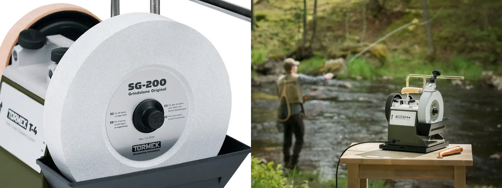Meule pour Tormek T-4 Bushcraft à grain fin ou grossier