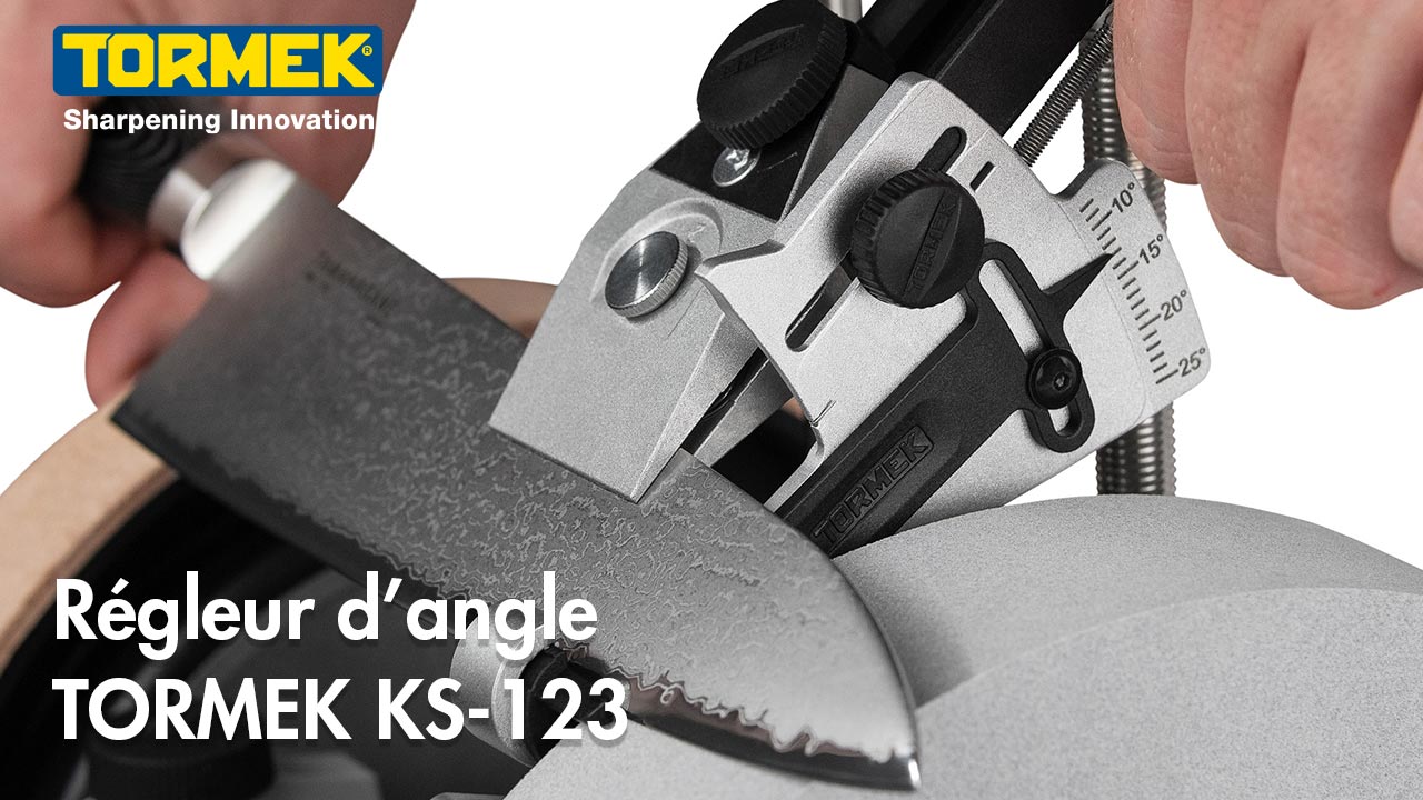 Un accessoire indispensable et facile à utiliser pour régler facielement l'angle d'affûtage ou dd'aiguisage de vos couteaux