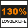 130% additional life span