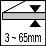 Thickness 3-65 mm