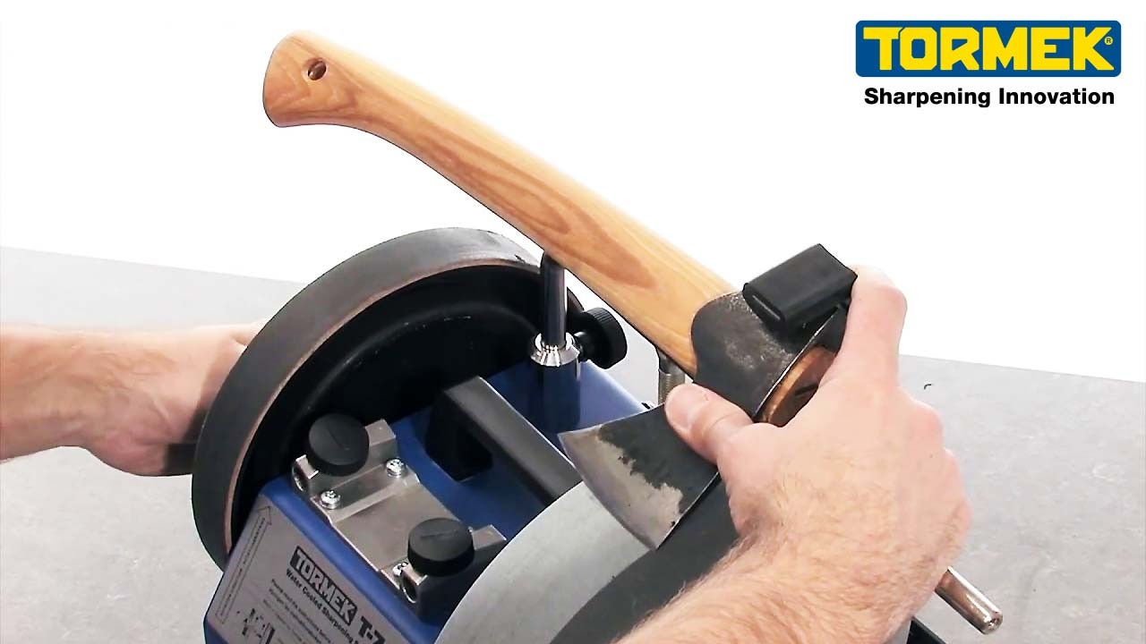 Guide to Sharpening an Axe with a Tormek Sharpener