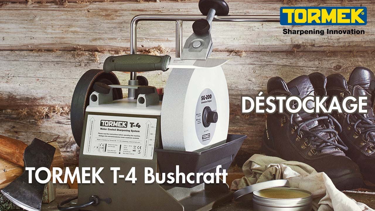 L'affûteuse Tormek T-4 Bushcraft en destockage